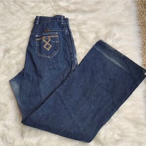 Maverick Vtg Hi-waisted Flare‎ Wide Leg Jeans Sz Misses 18